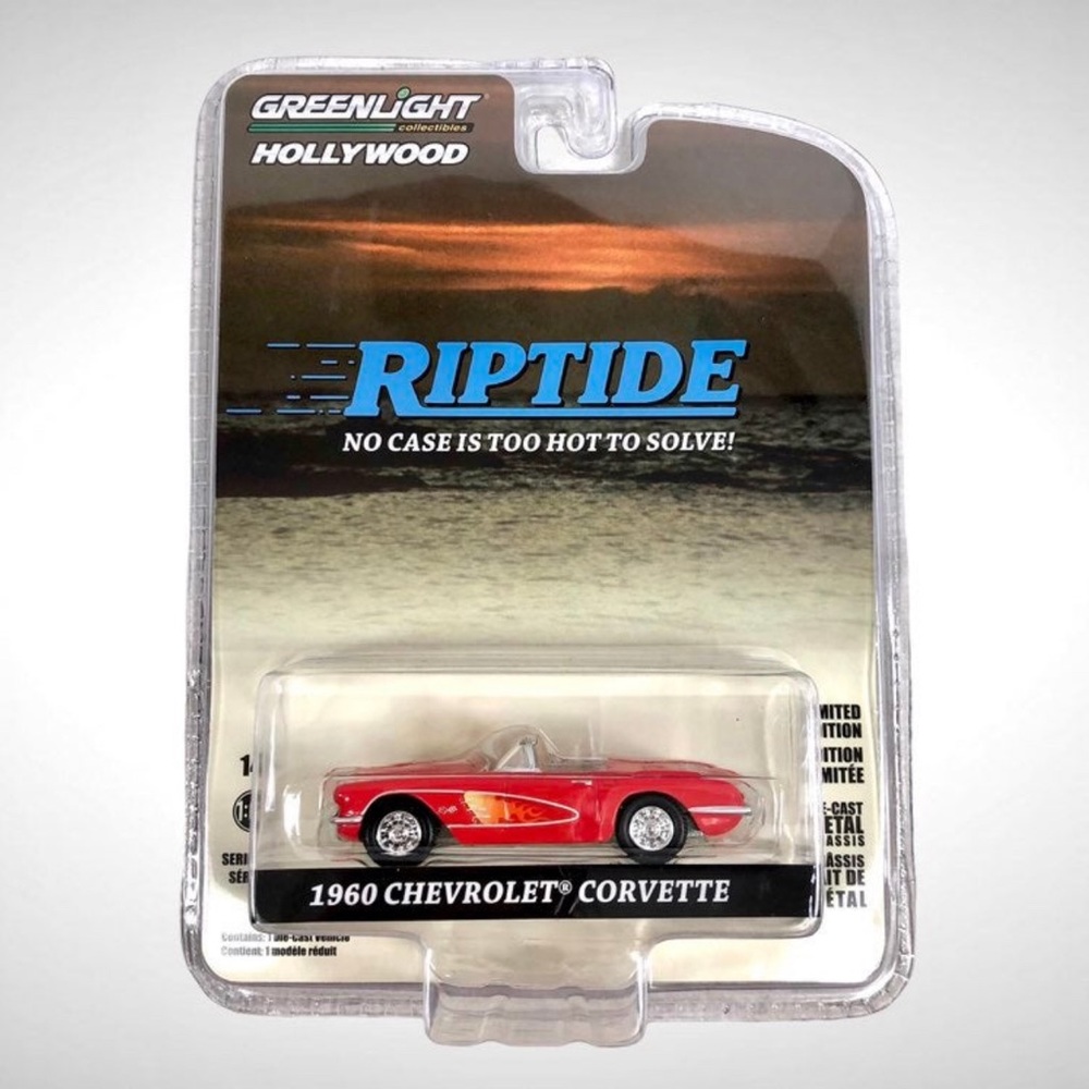 Greenlight Collectible Hollywood x Riptide 1960 Chevrolet Corvette Roadster!